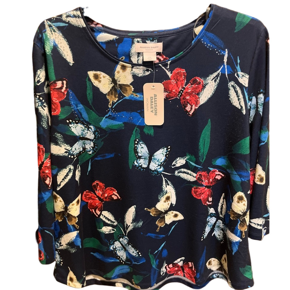 315. NWT WOMENS ALLISON DALEY 2X DETAIL TOP